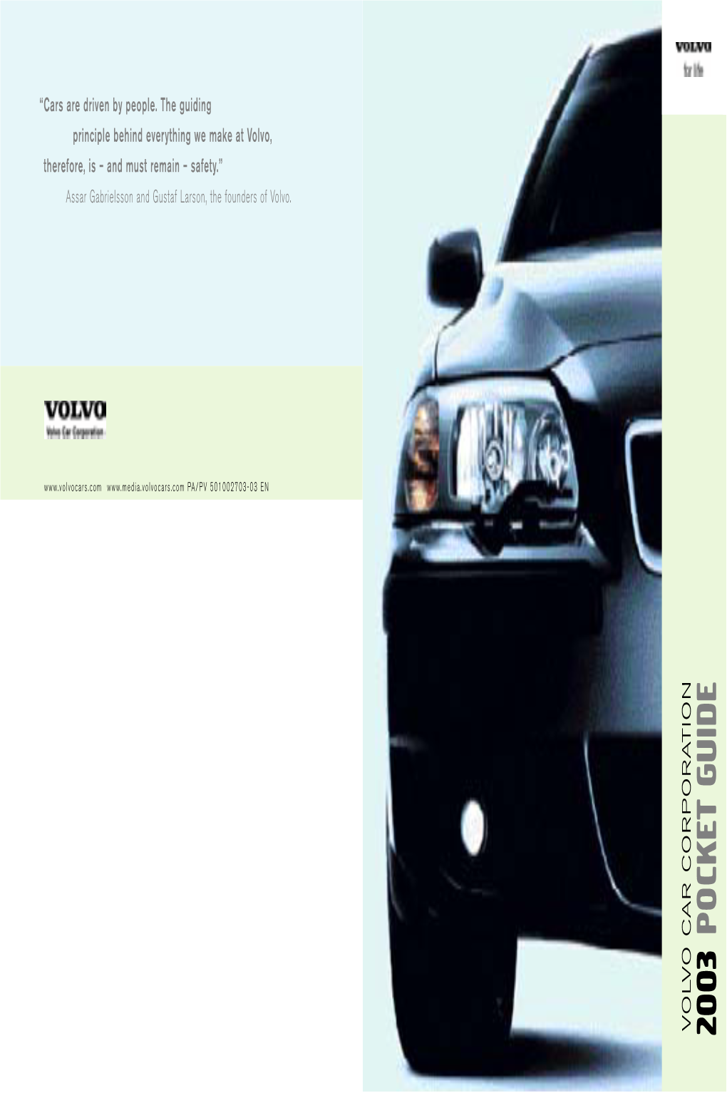 Volvo Pocket Guide 2003