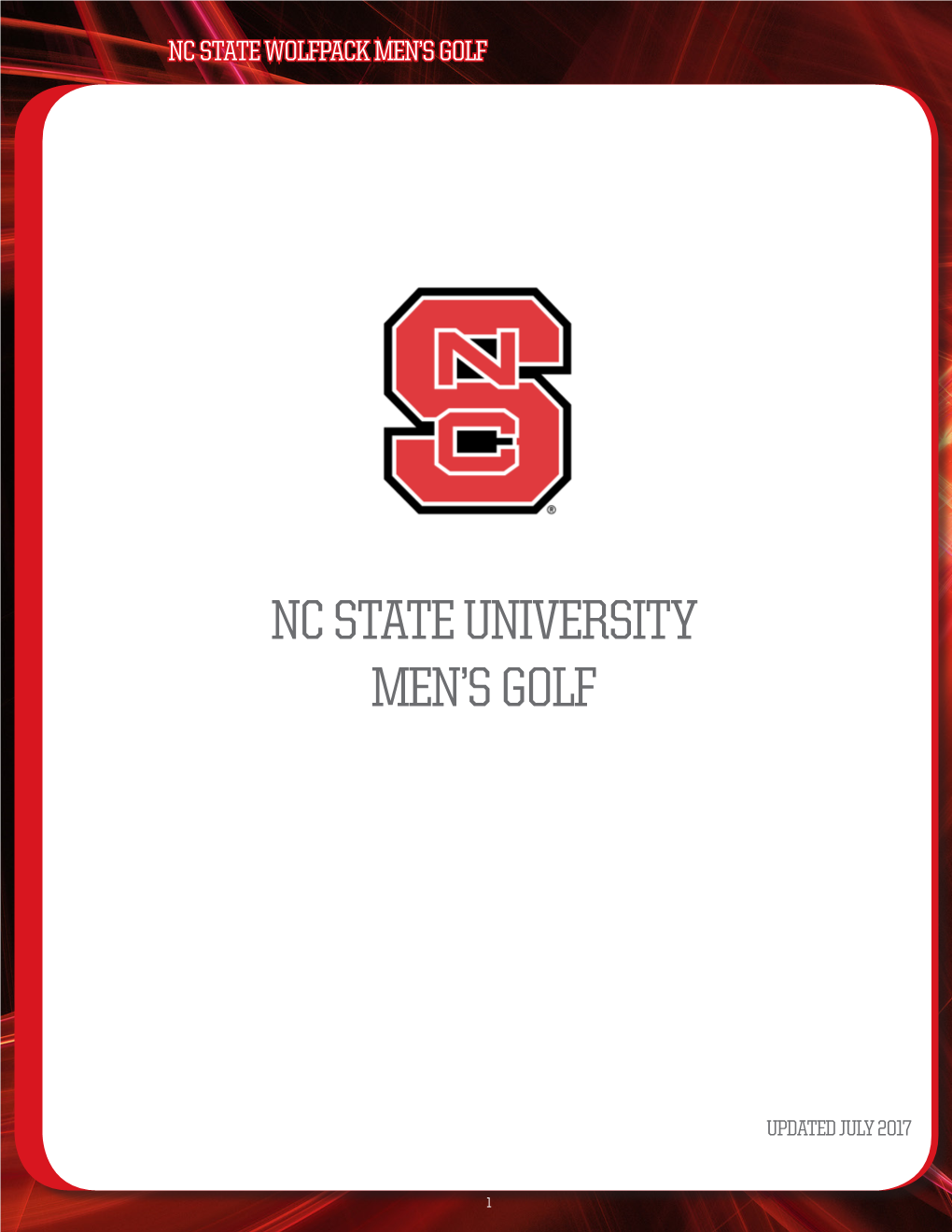 Nc State University Men's Golf