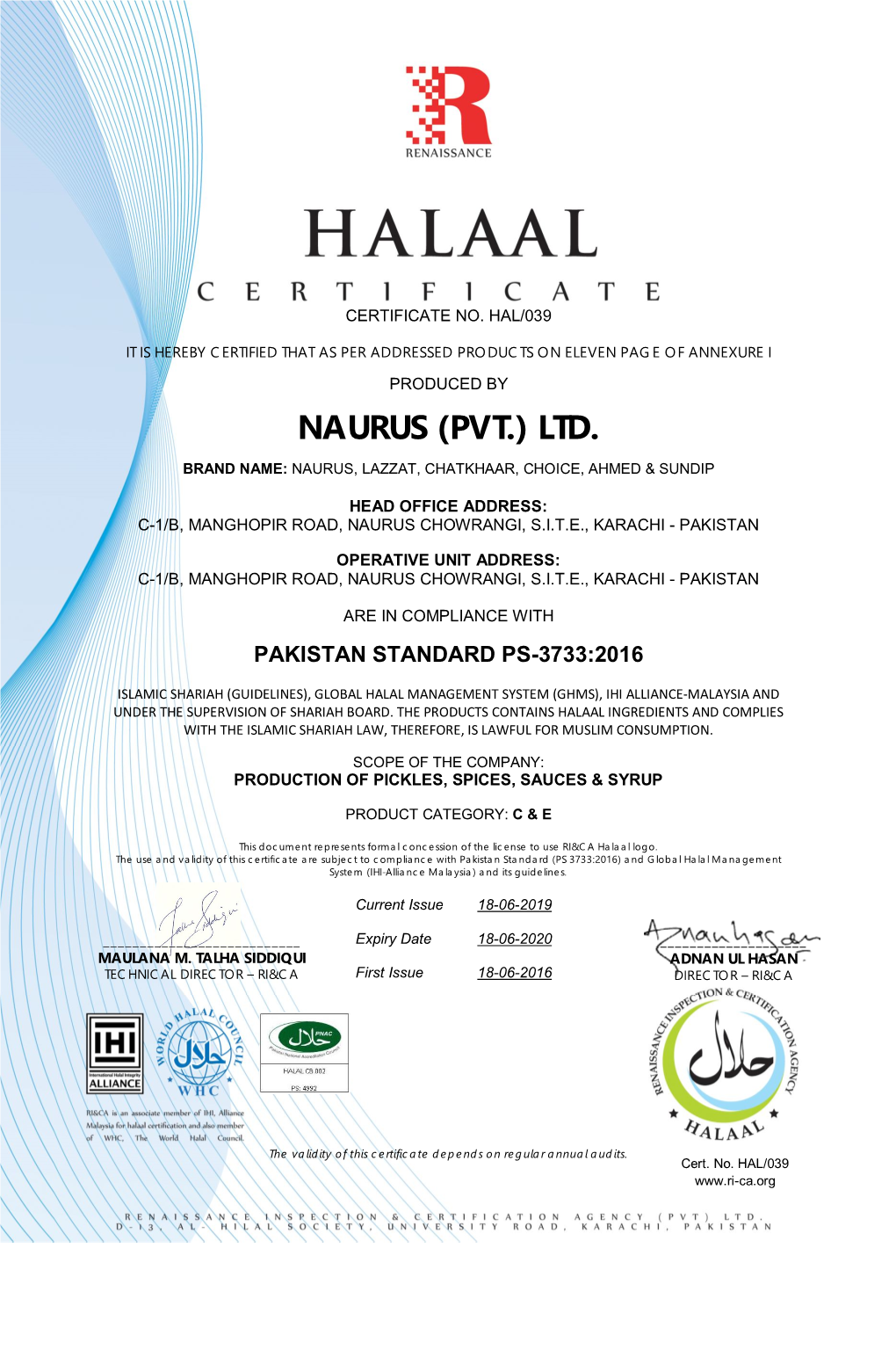 Naurus (Pvt.) Ltd