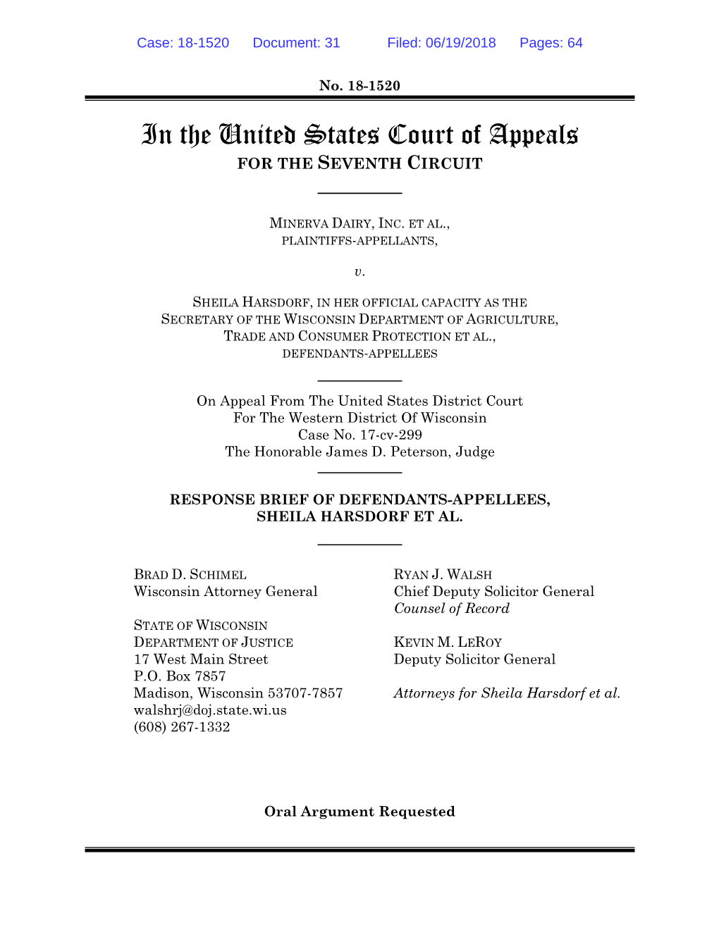 Appellees' Brief Filed in the United States Court of Appeals for The