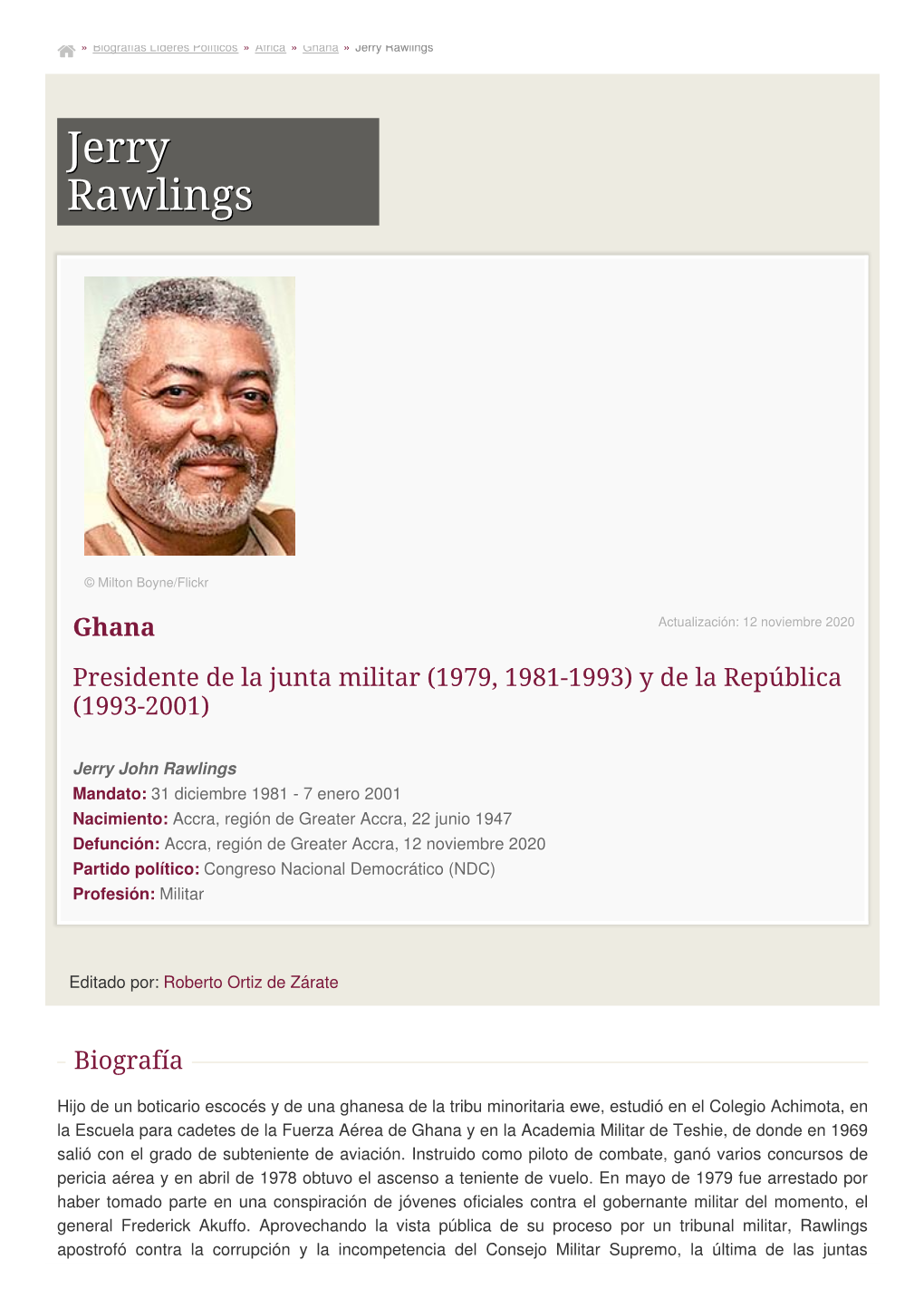 Ghana » Jerry Rawlings