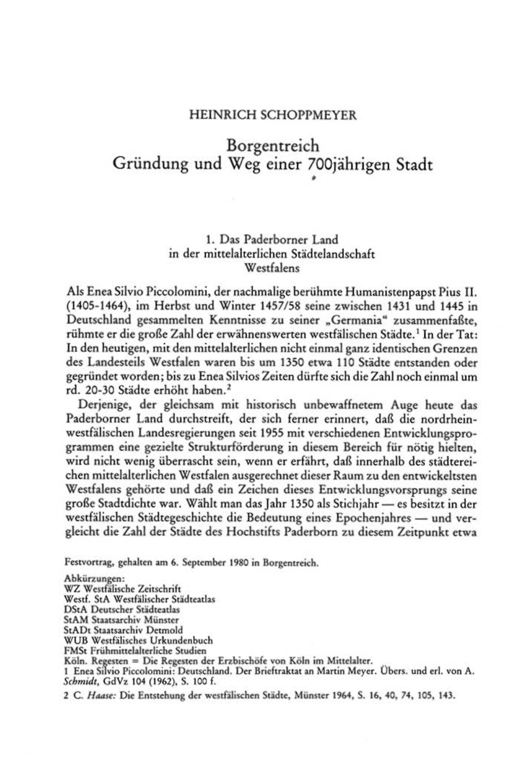 Borgentreich Gründung Und Weg Einer 700Jährigen Stadt •