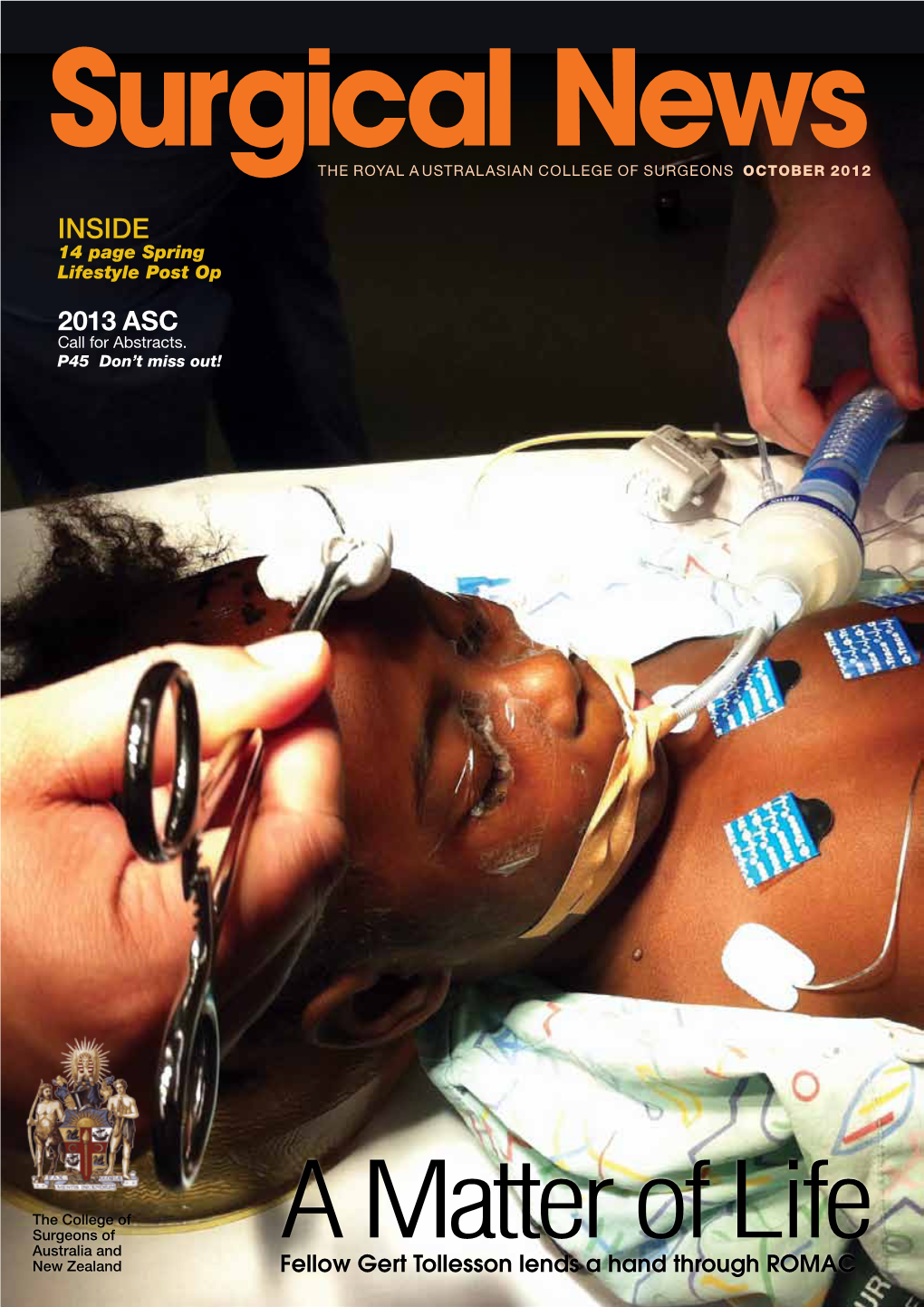 Surgical News October 2012 / Page 3 President’S Perspective