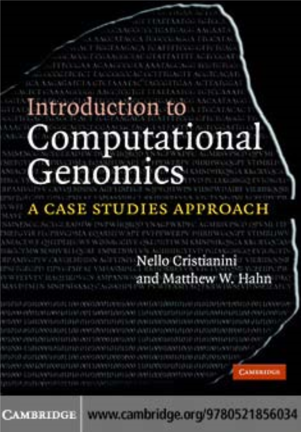 Introduction to Computational Genomics: a Case Studies Approach