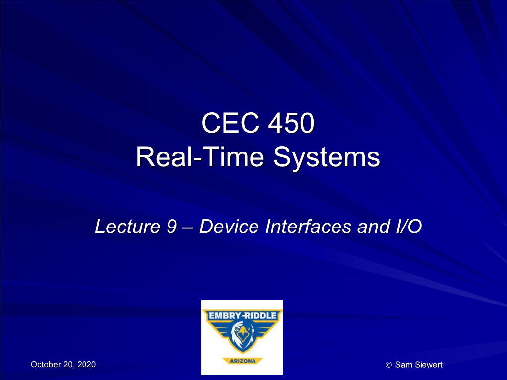 ECEN 5623 RT Embedded Systems