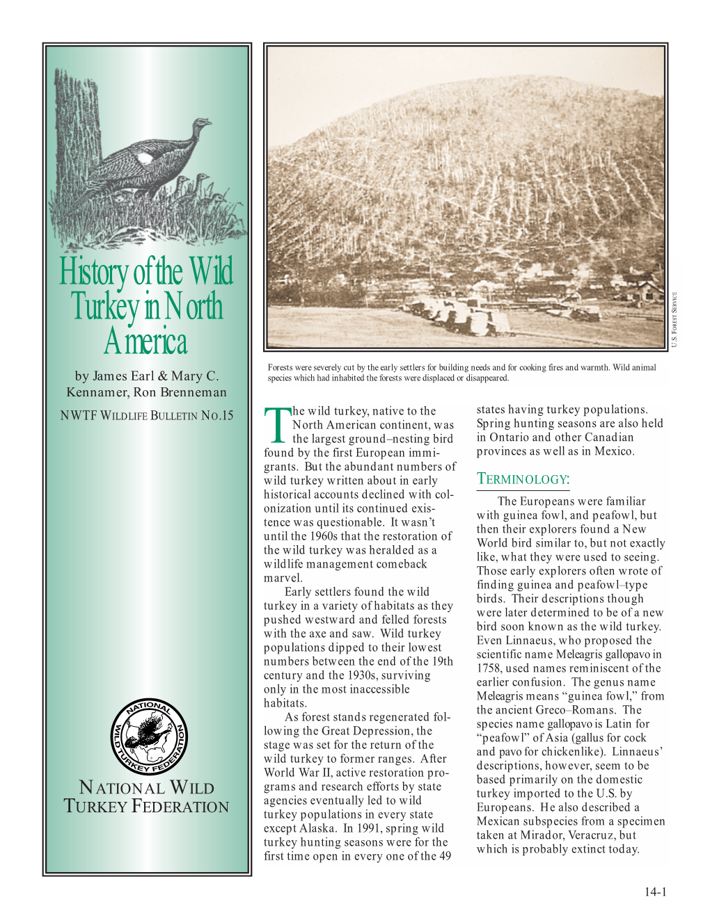 History of the Wild Turkey in North America