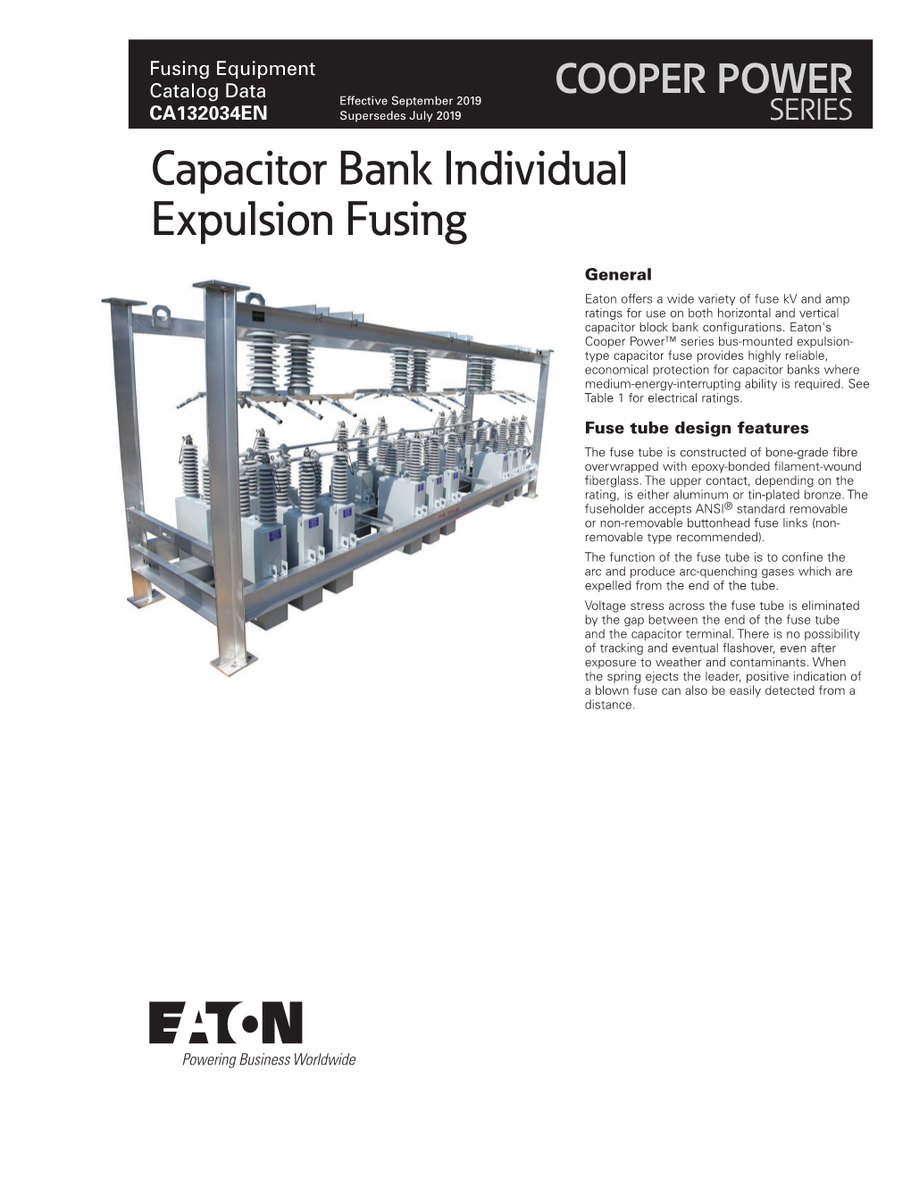 Capacitor Expulsion Fuse Catalog