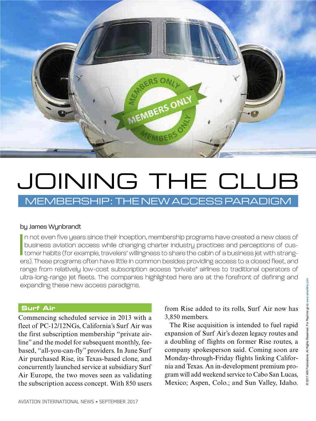 Joining the Club Membership: the New Access Paradigm