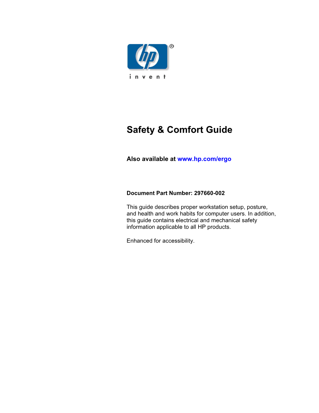 Safety & Comfort Guide