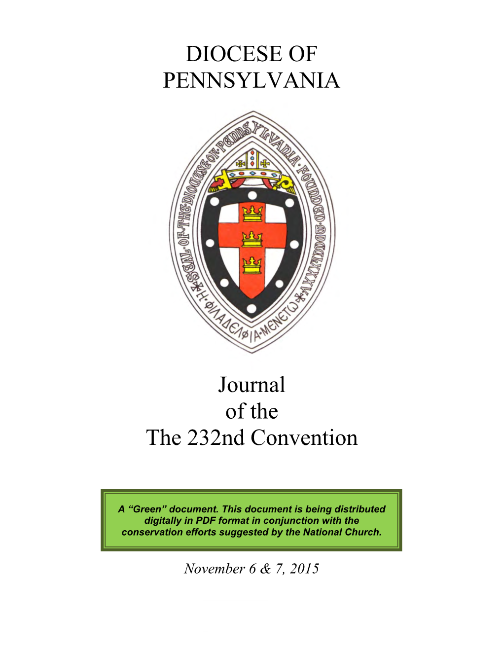 Convention Journal 2015