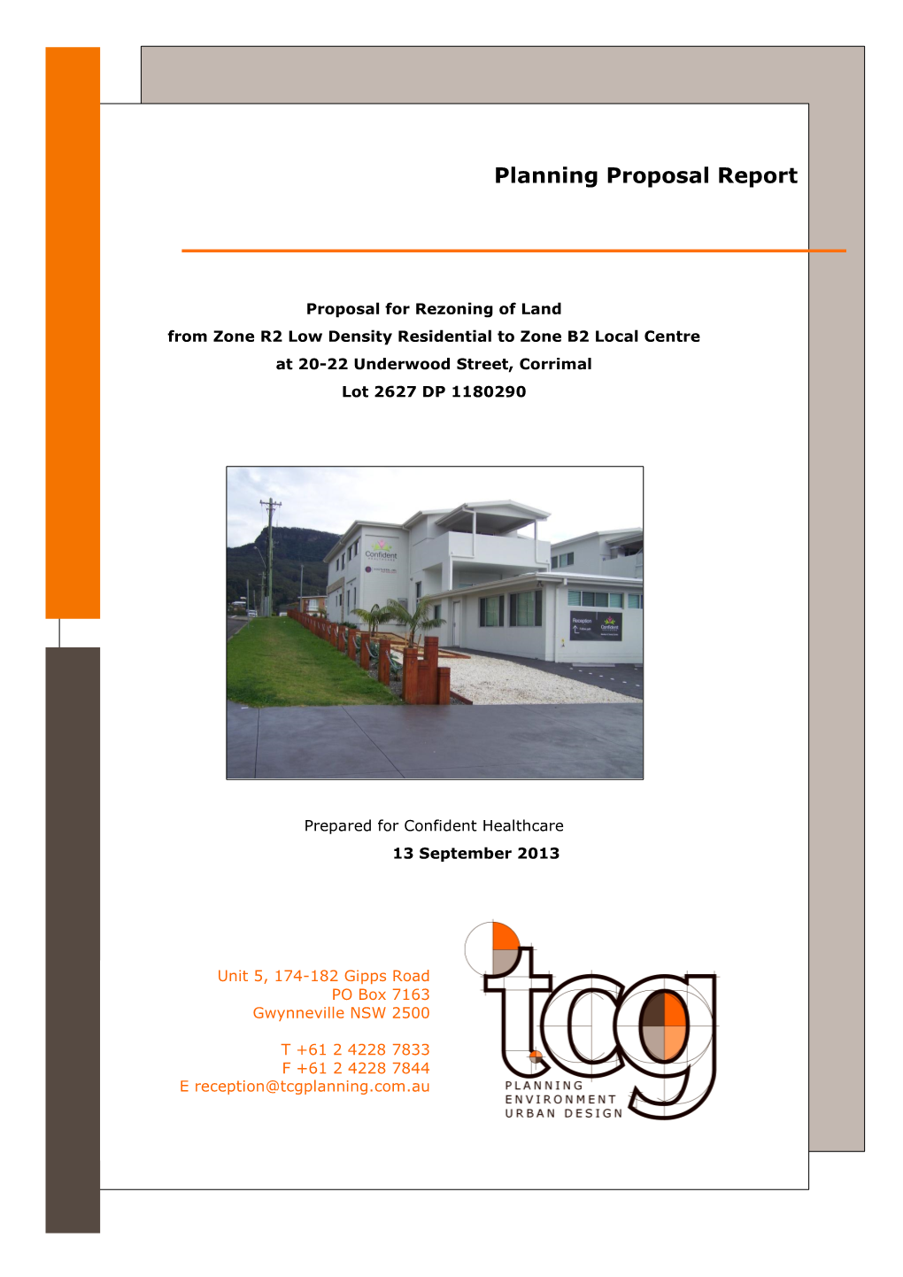 Planning Proposal Report 20-22 Underwood Street, Corrimal