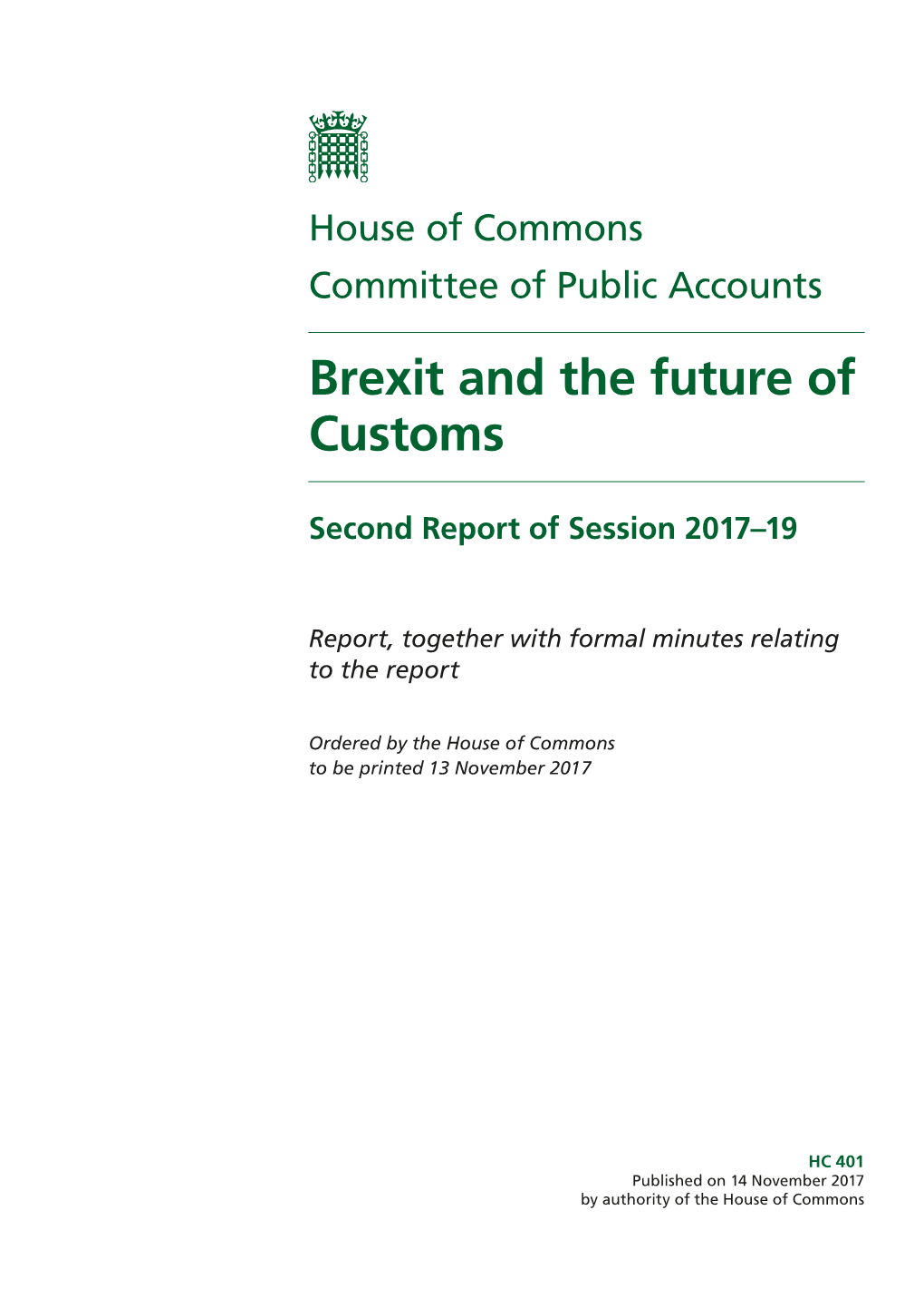 Brexit and the Future of Customs