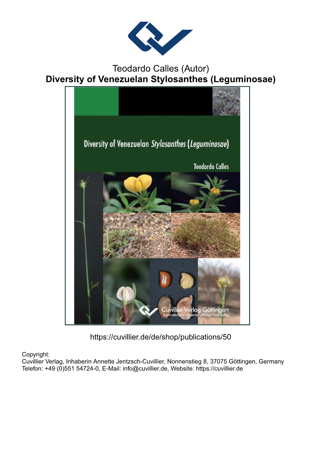 Diversity of Venezuelan Stylosanthes (Leguminosae)