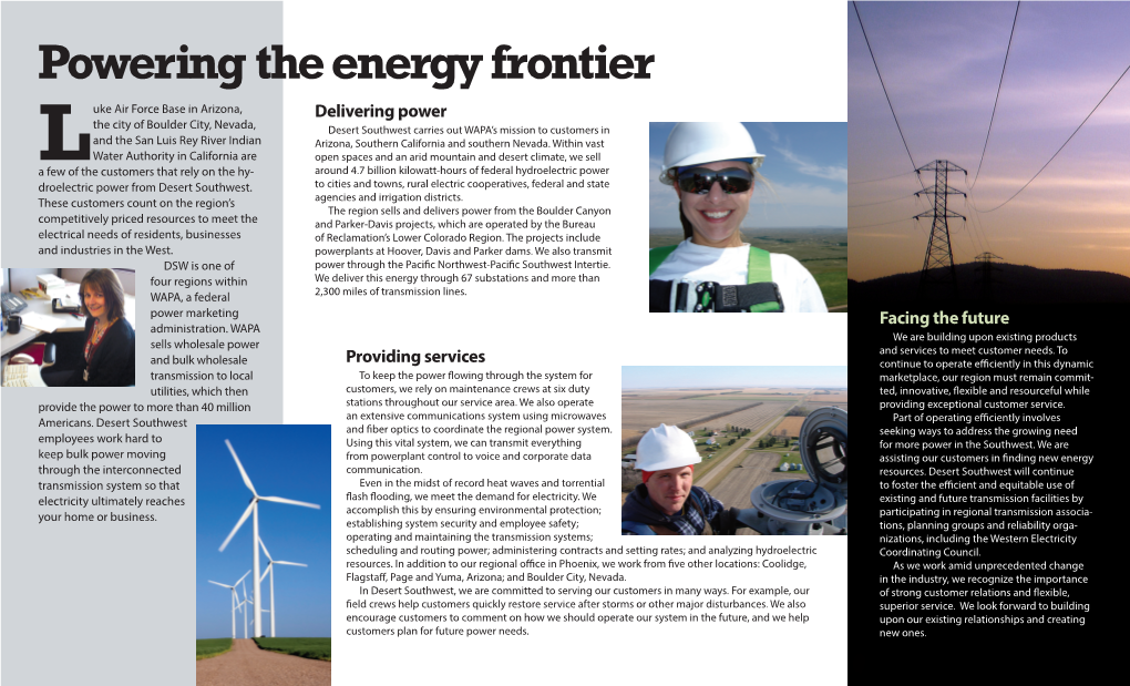 Powering the Energy Frontier