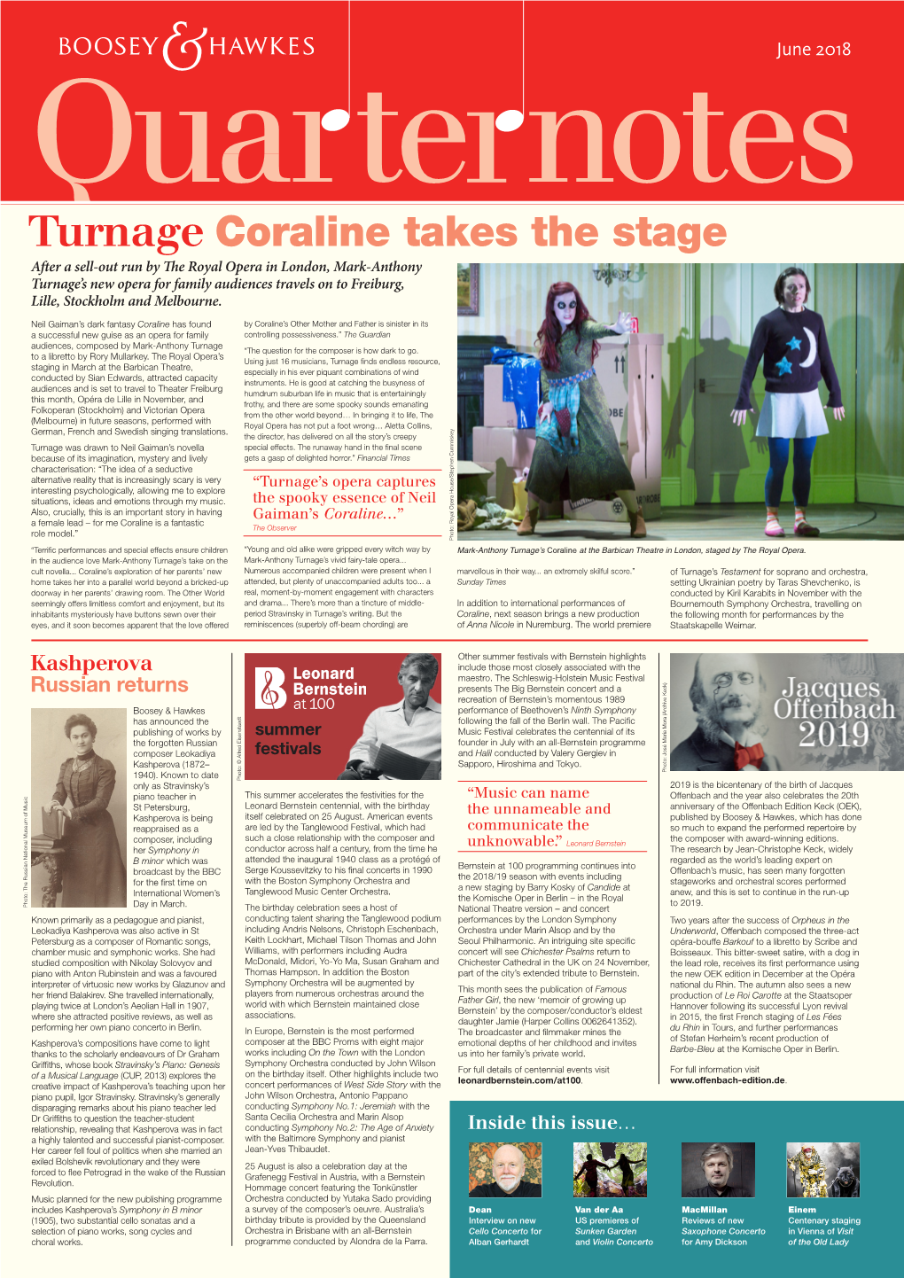 Turnage Coraline Takes the Stage