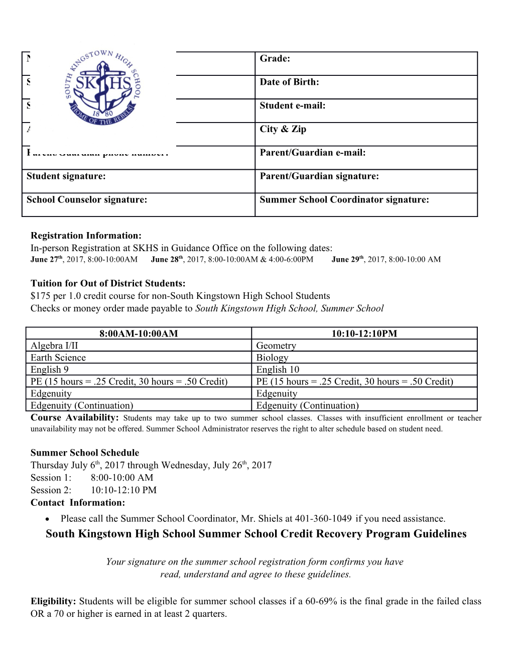 Registration Information s1