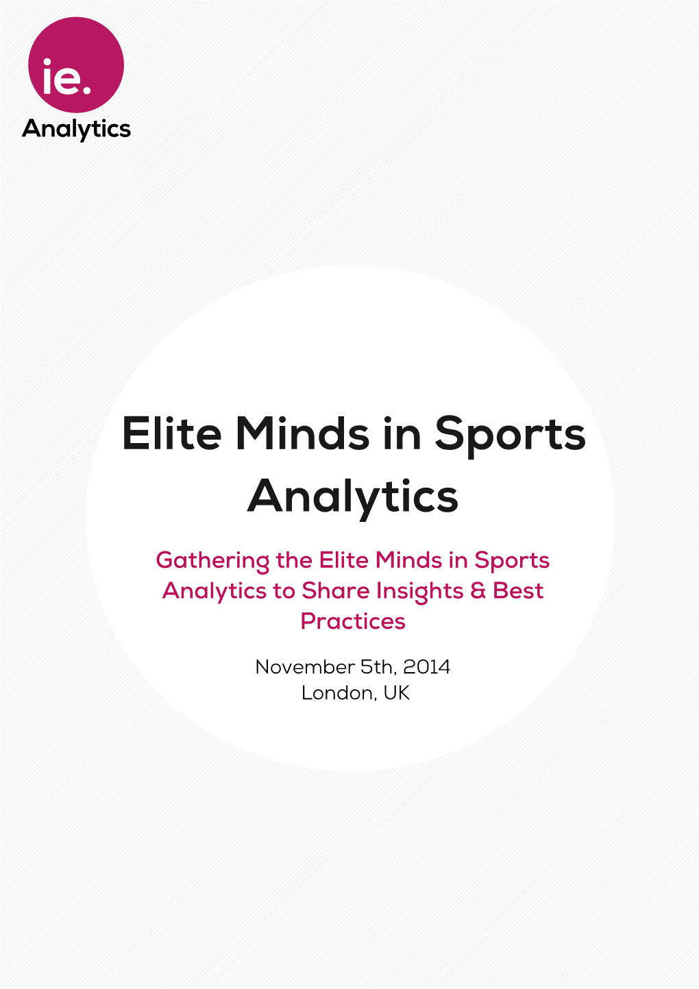 Elite Minds in Sports Analytics