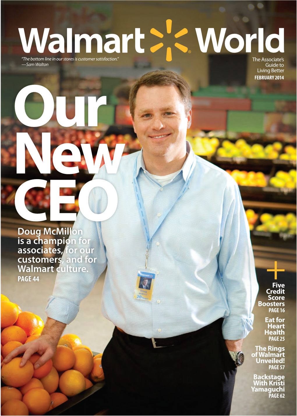 Doug Mcmillon Is a Champion for Associates, for Our Customers, and for Walmart Culture