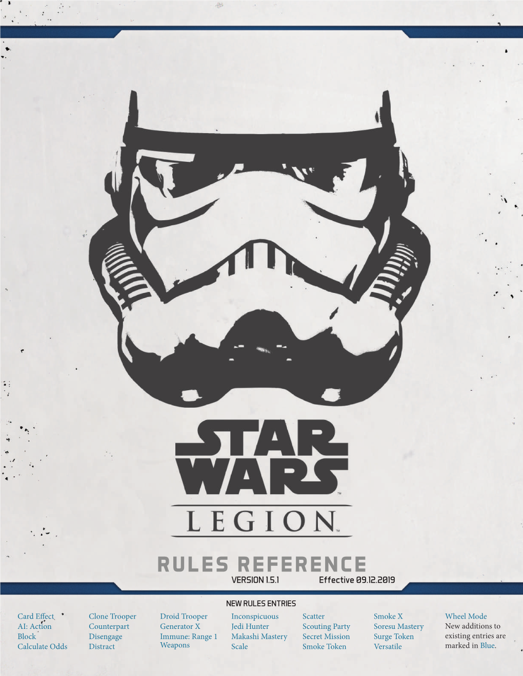 Star Wars Legion Rules Reference