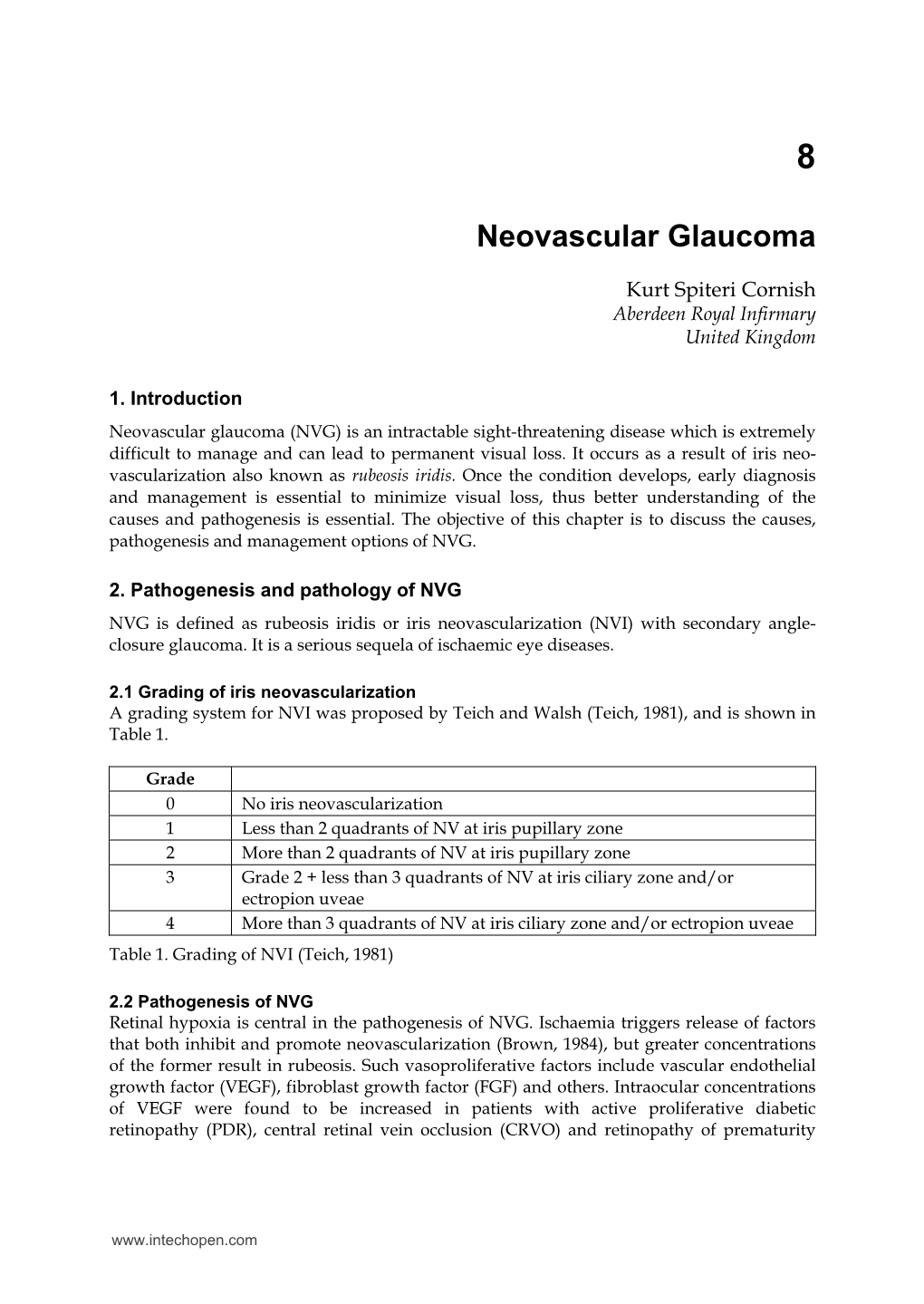 Neovascular Glaucoma