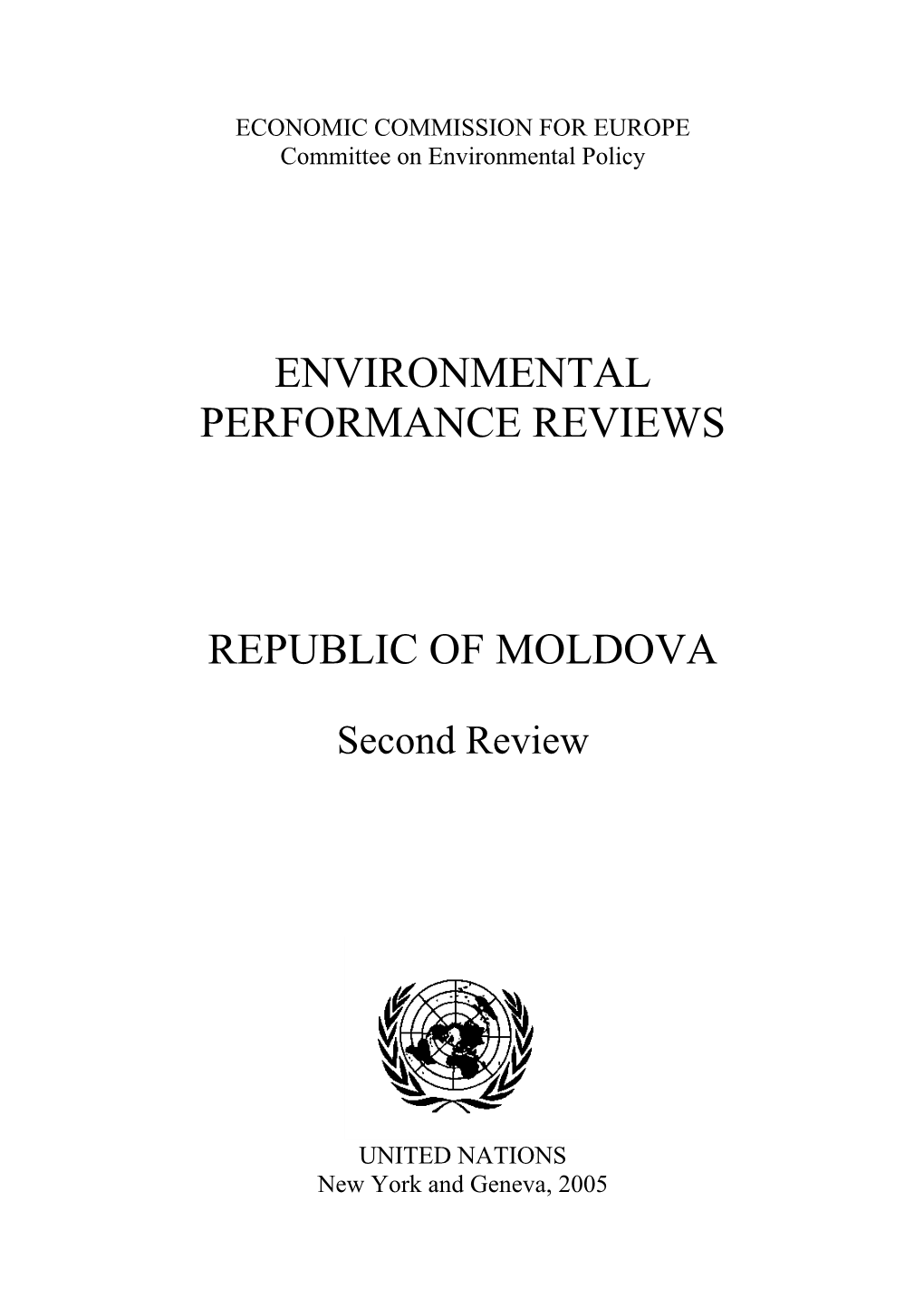 Environmental Performance Reviews Republic of Moldova