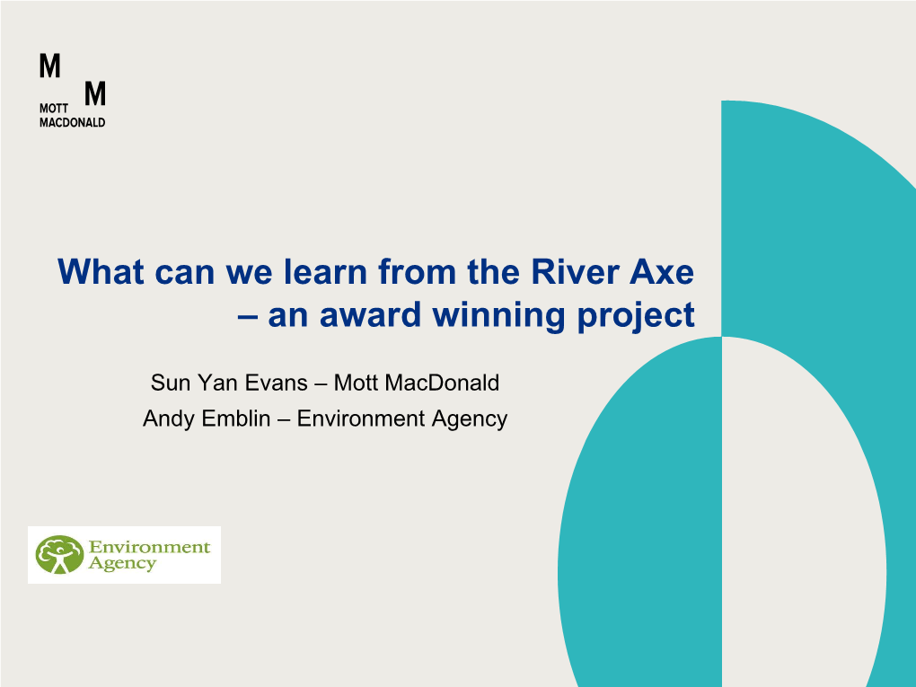 River Axe Flood Risk Study