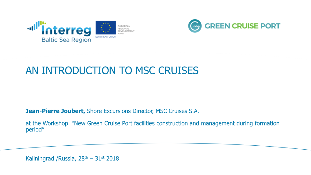 An Introduction to Msc Cruises