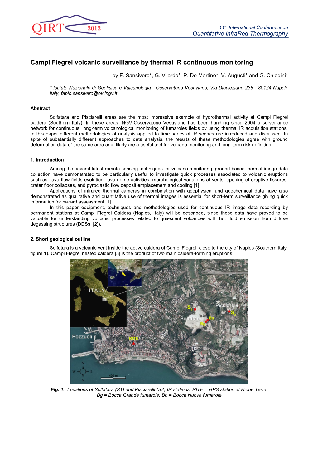 Campi Flegrei Volcanic Surveillance by Thermal IR Continuous Monitoring