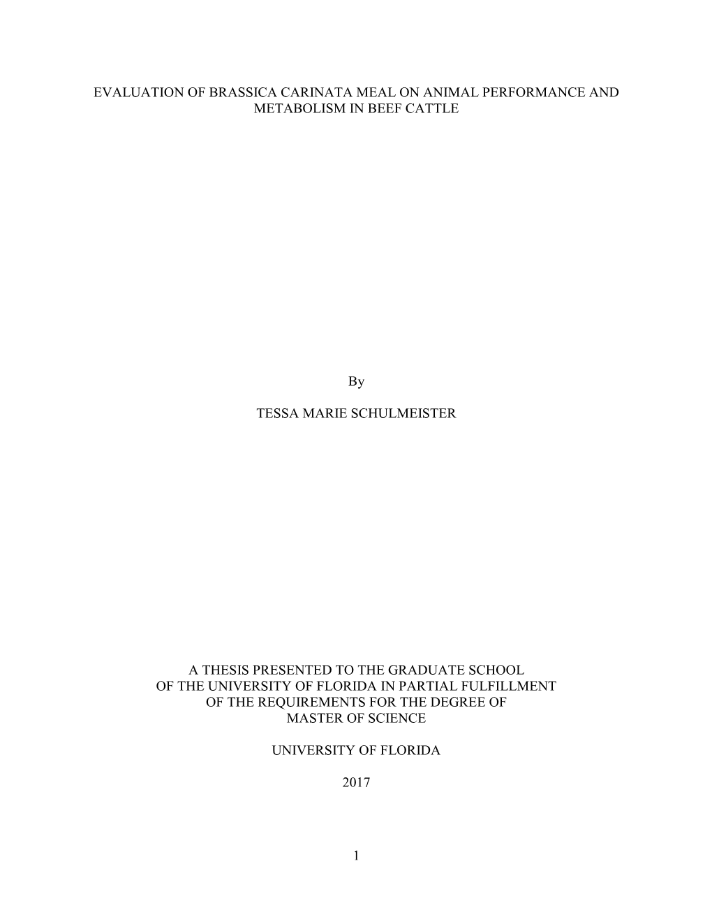 University of Florida Thesis Or Dissertation