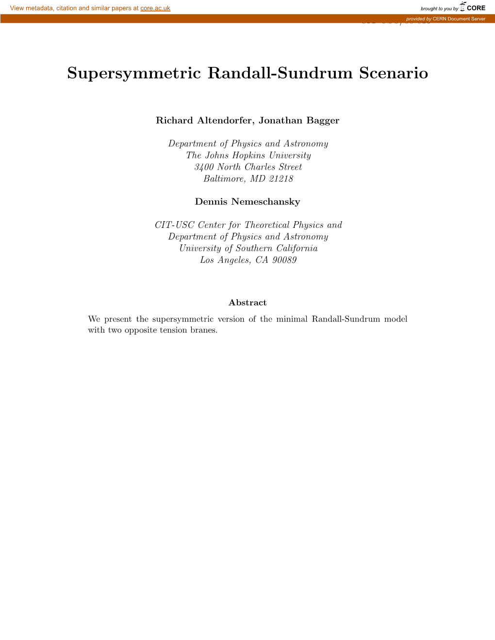 Supersymmetric Randall-Sundrum Scenario