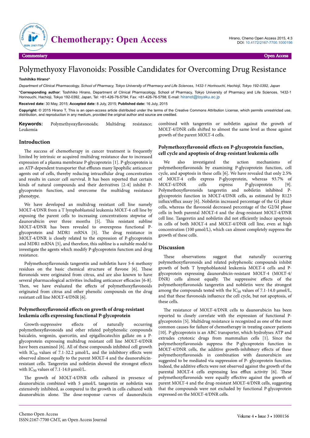 Possible Candidates for Overcoming Drug Resistance