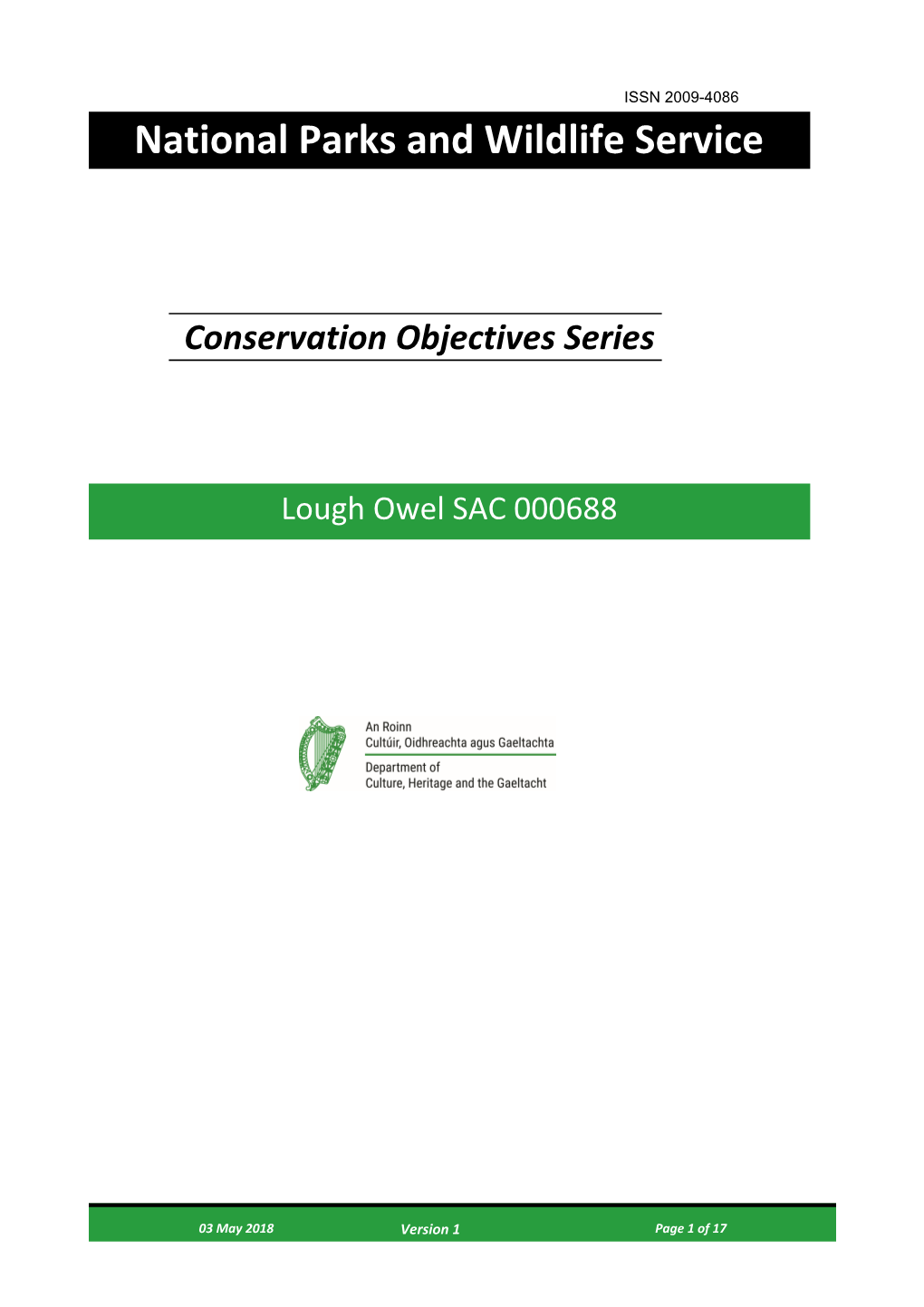 Conservation Objectives Series