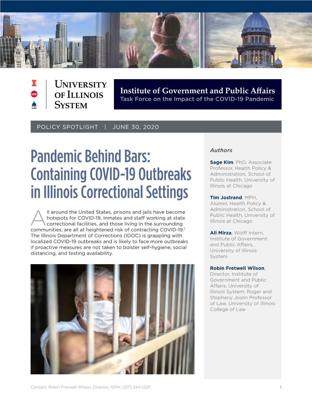 Containing COVID-19 Outbreaks in Illinois Correctional Settings