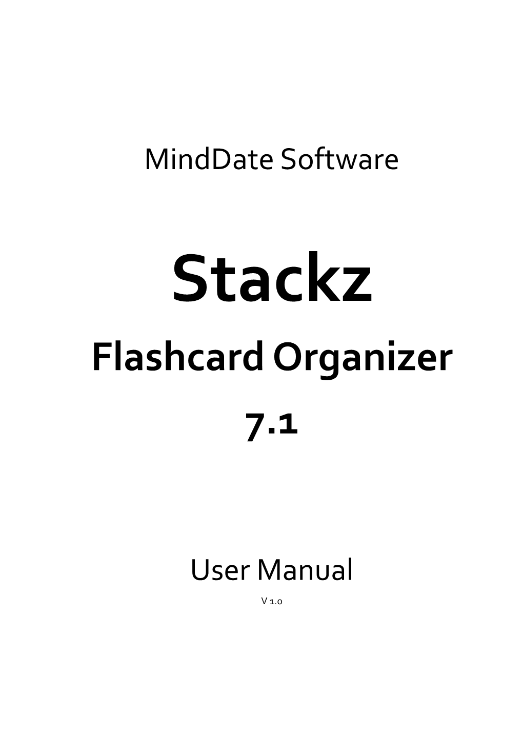 Stackz Flashcard Organizer 7.1