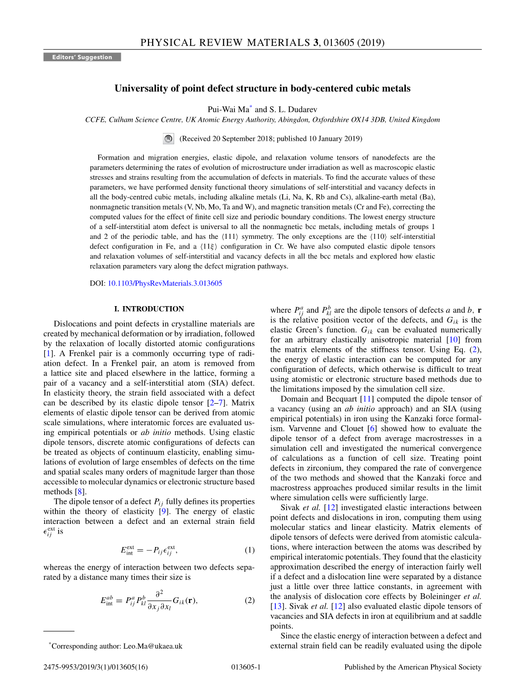 Universality of Point Defect Structure in Body-Centered Cubic Metals