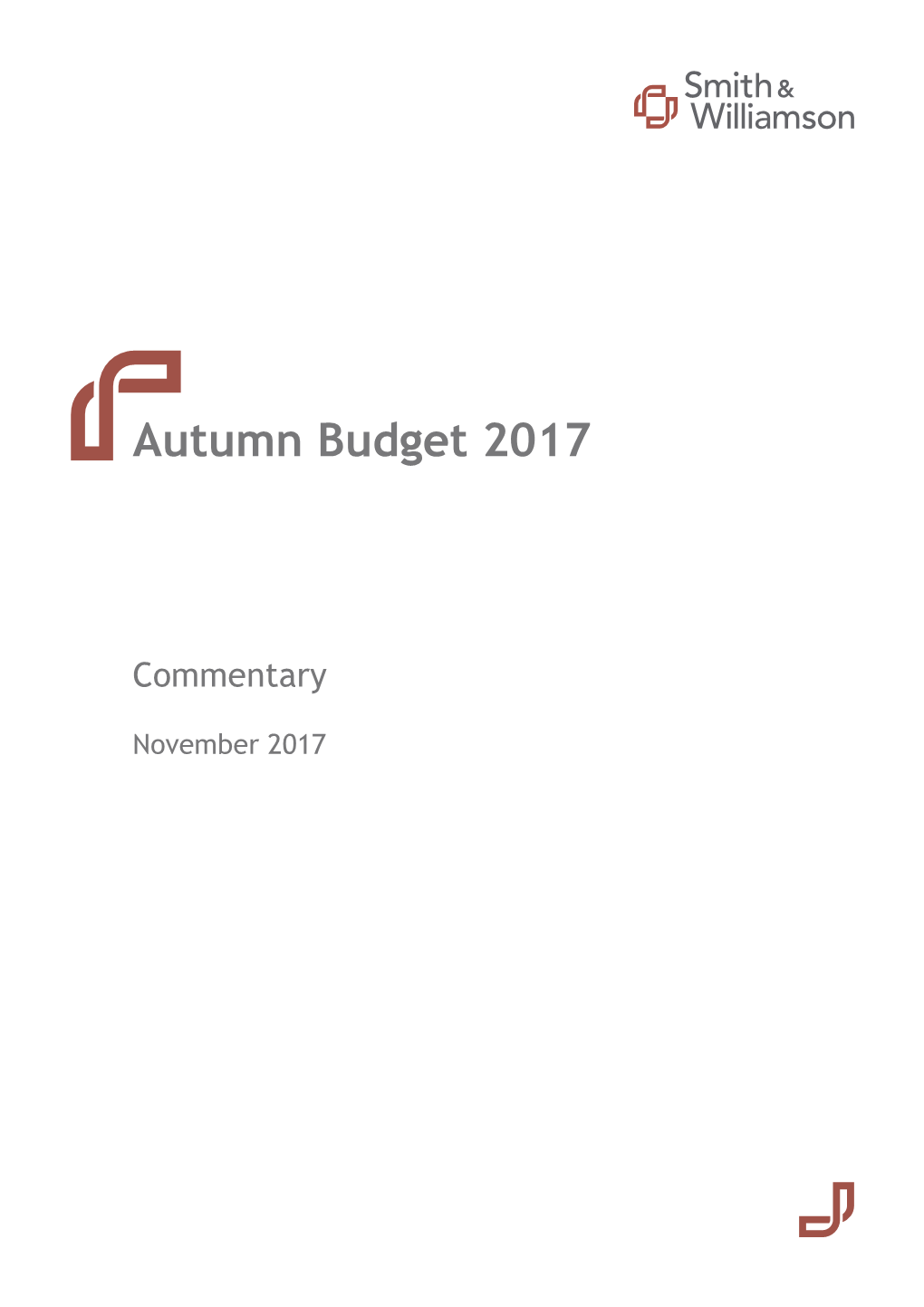 Autumn Budget 2017 Commentary