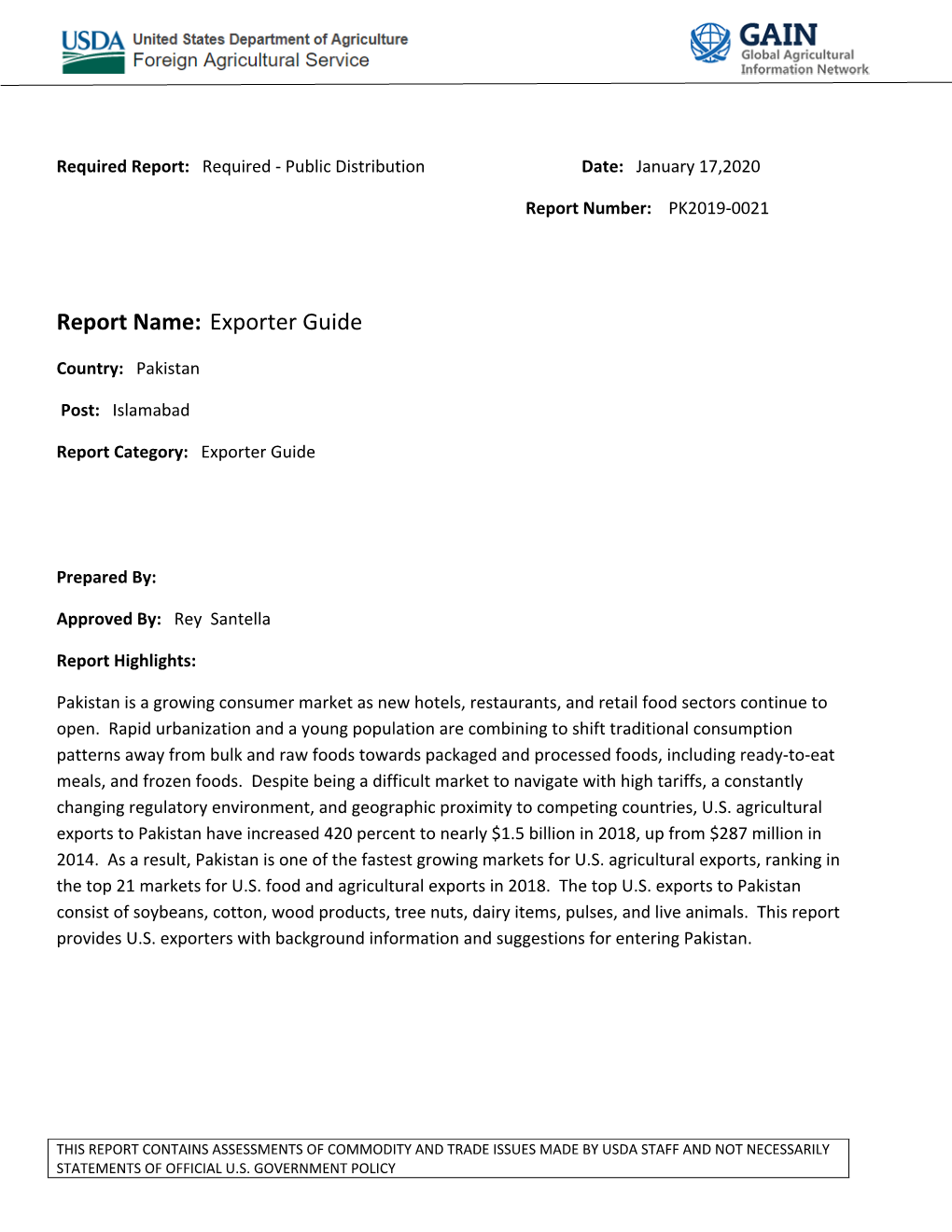 Exporter Guide