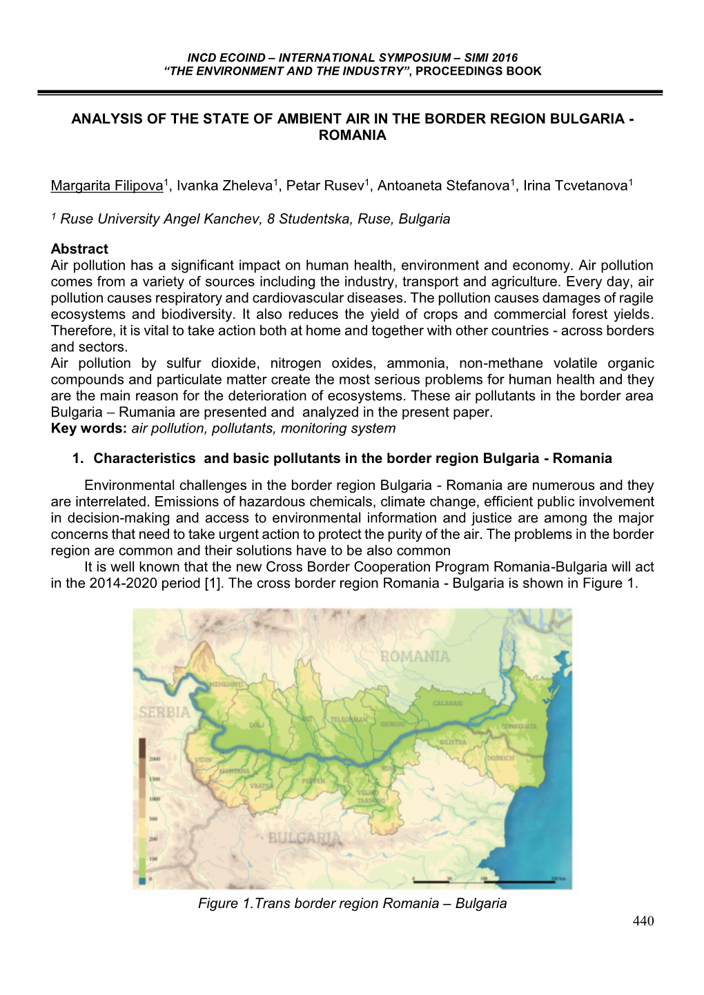 440 Analysis of the State of Ambient Air in the Border