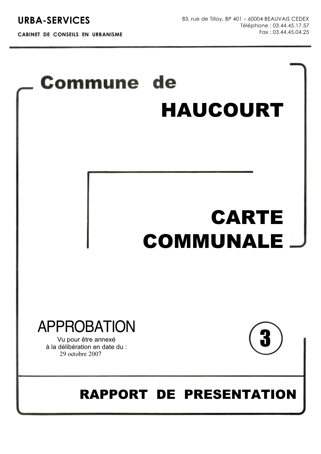 Haucourt Carte Communale