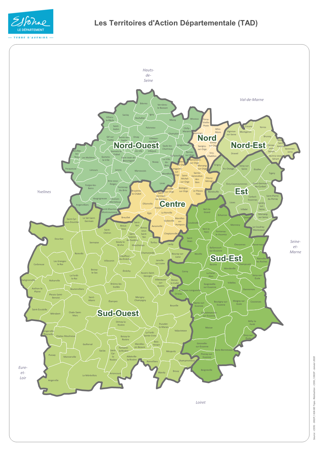 Sud-Ouest Sud-Est Est Nord-Ouest Centre Nord-Est Nord