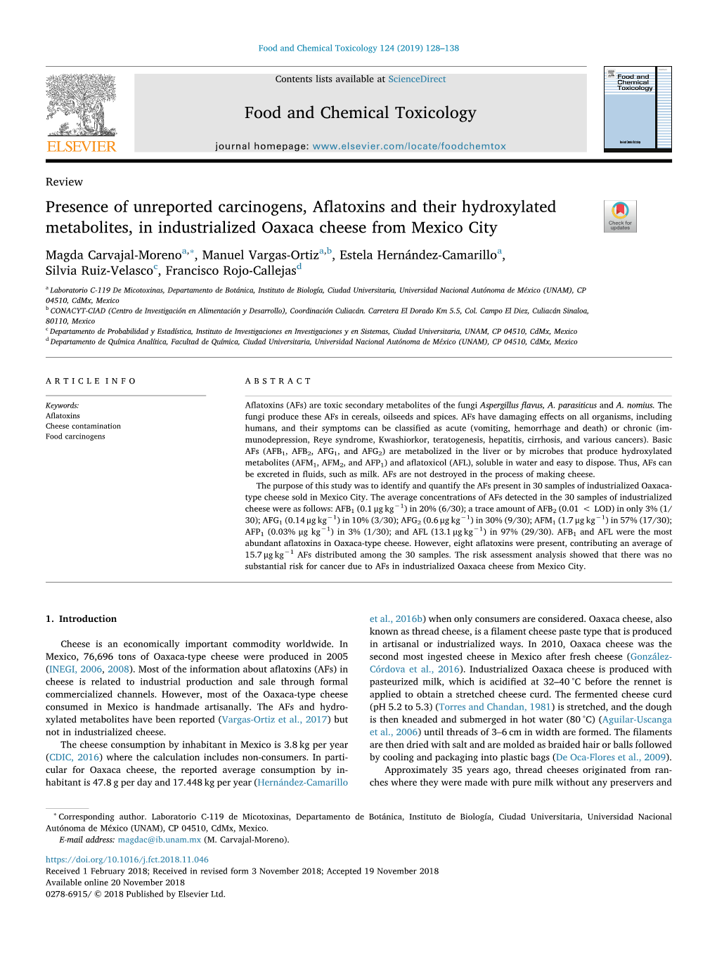 Presence of Unreported Carcinogens, Aflatoxins and Their Hydroxylated