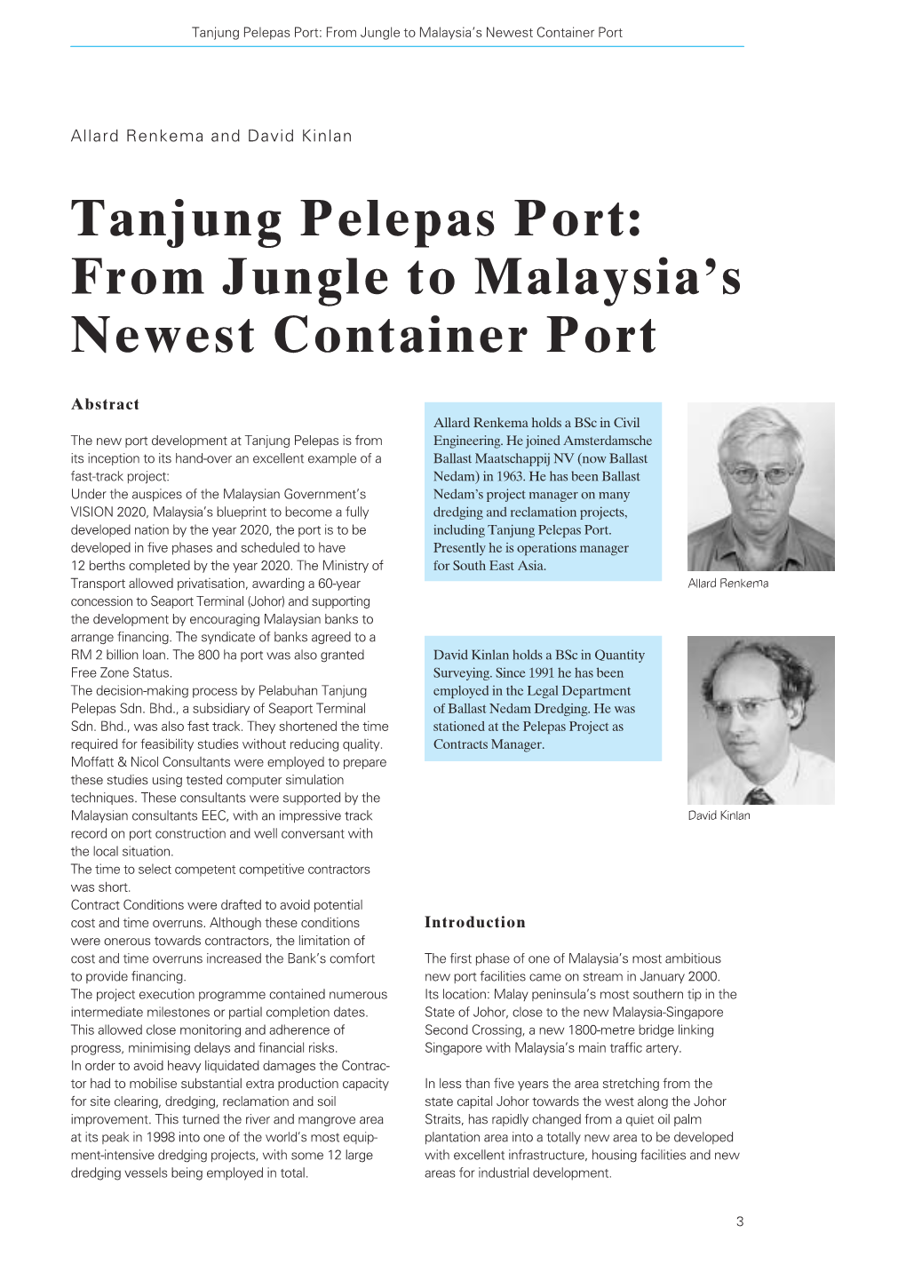 Tanjung Pelepas Port: from Jungle to Malaysia's Newest Container Port