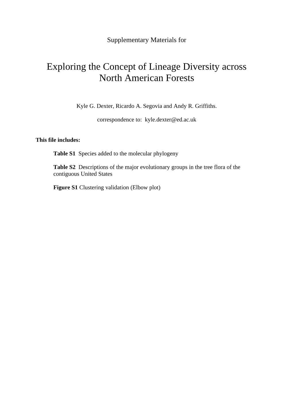 Exploring the Concept of Lineage Diversity Across North American Forests