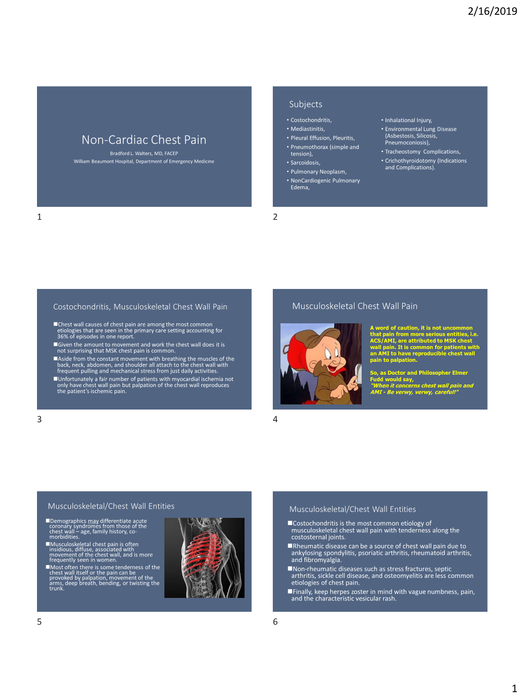 Non-Cardiac Chest Pain Pneumoconiosis), • Pneumothorax (Simple and Bradford L