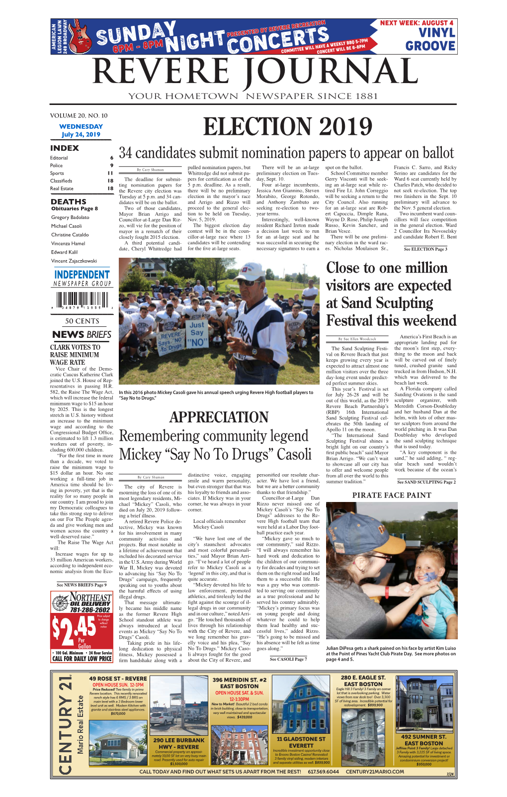 REVERE JOURNAL Wednesday, July 24, 2019