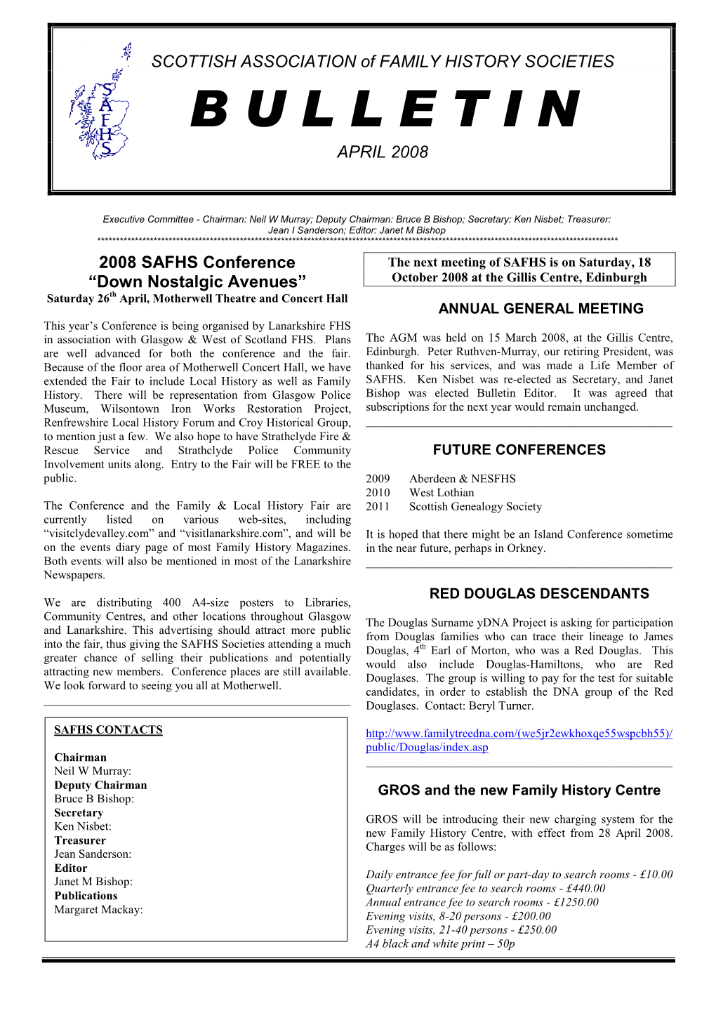 Bulletin April 2008