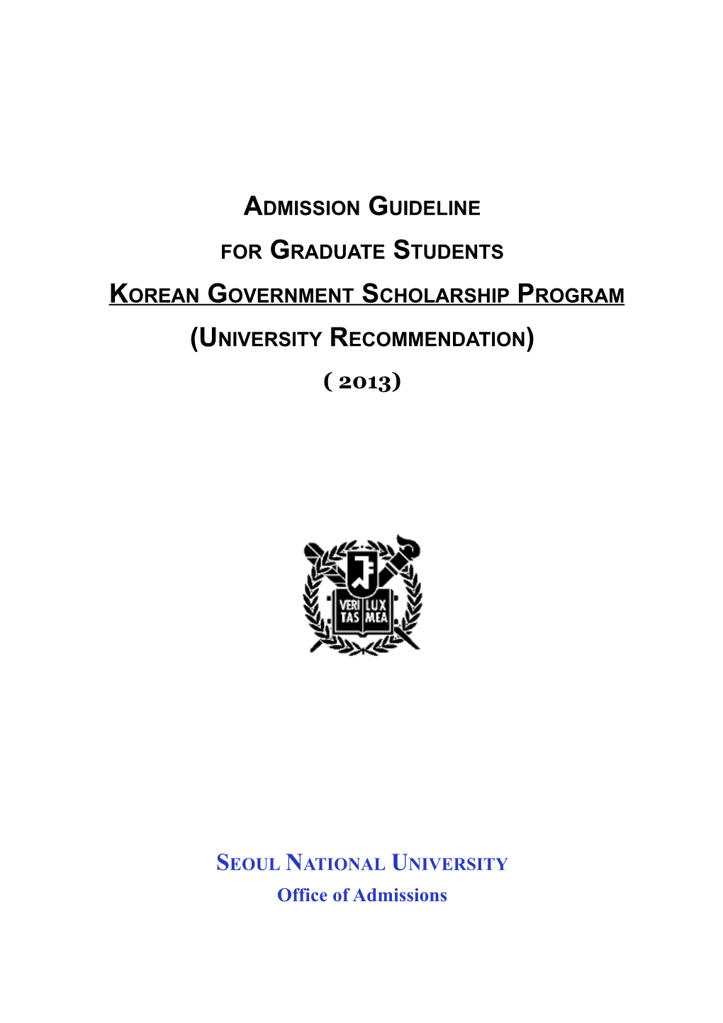 Admission Guideline