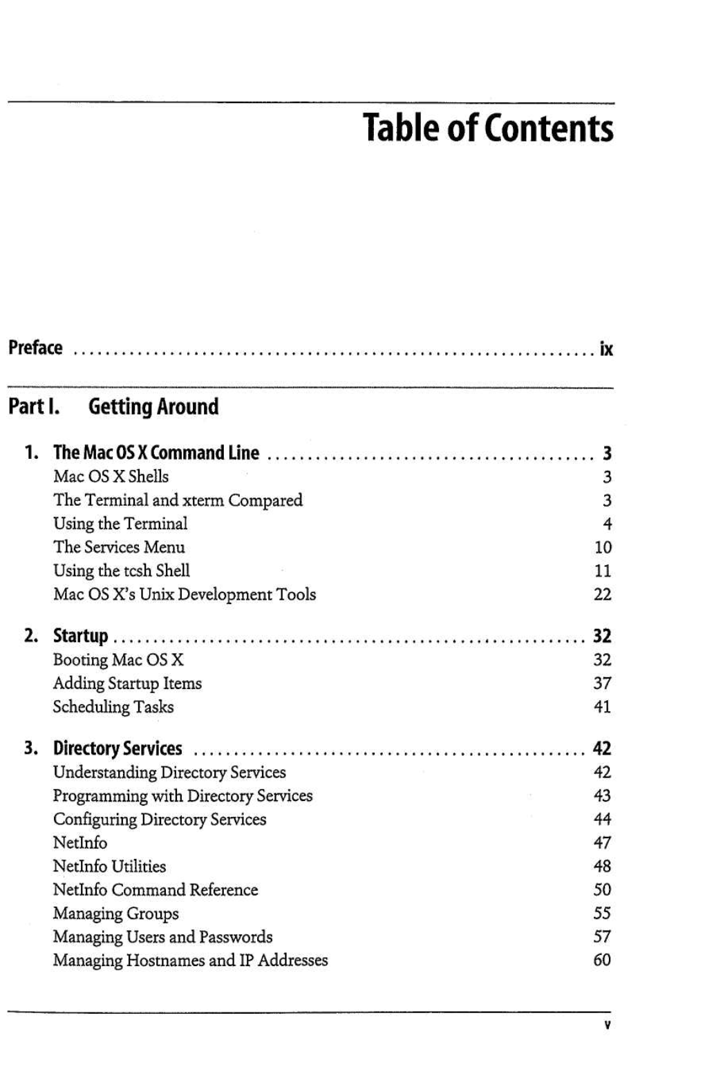 Table of Contents