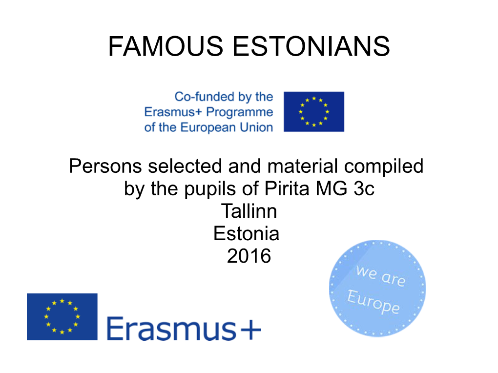 Famous Estonians