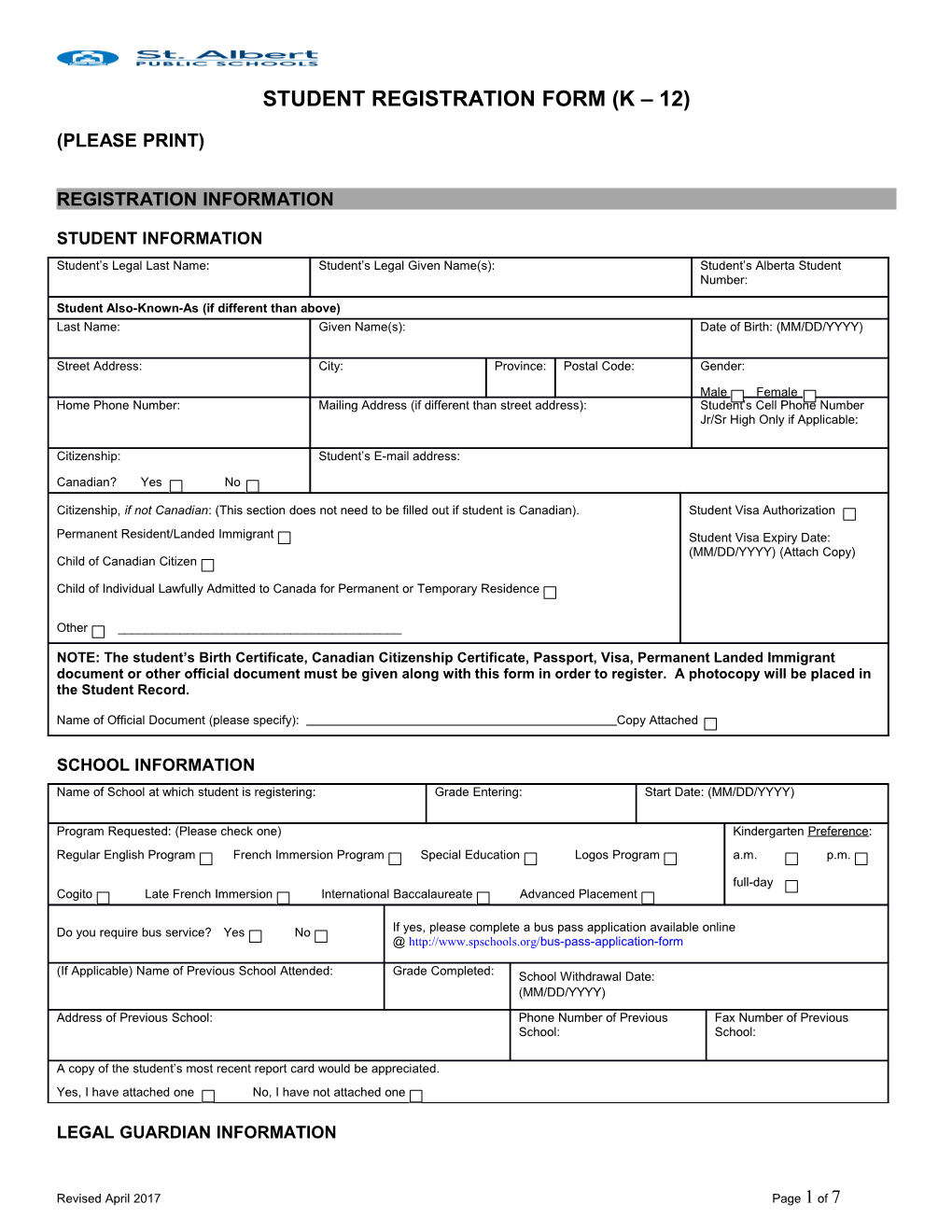 Registration and Student Information